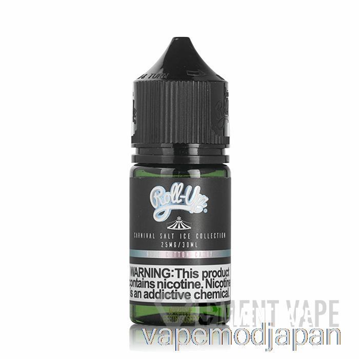 VAPE MOD アイスブルー コットン キャンディ ソルト - カーニバル - ジュース ロール アップズ - 30ml 25mg